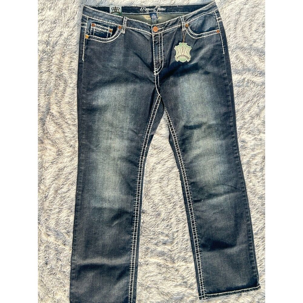 NWT Request Jeans Womens Size 22 Thick Stitch Y2K